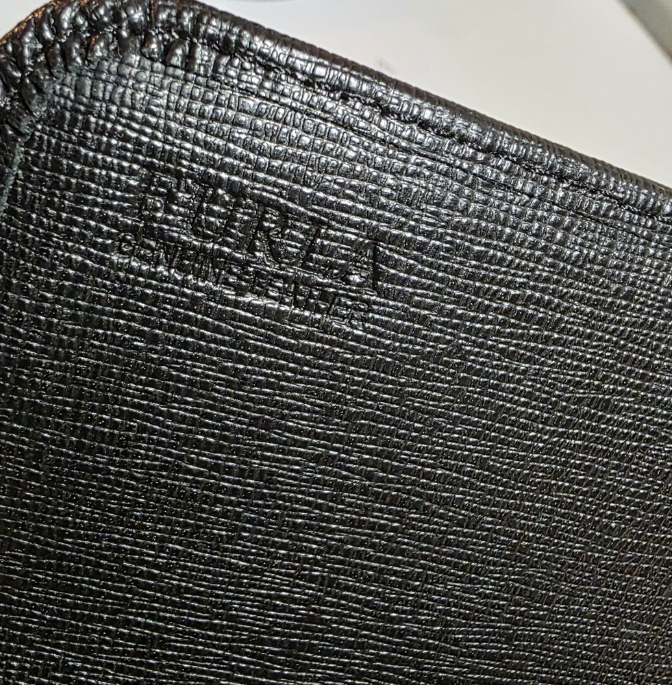 Furla Black Leather Wallet With Crossbody Strap - Picture 6 of 12